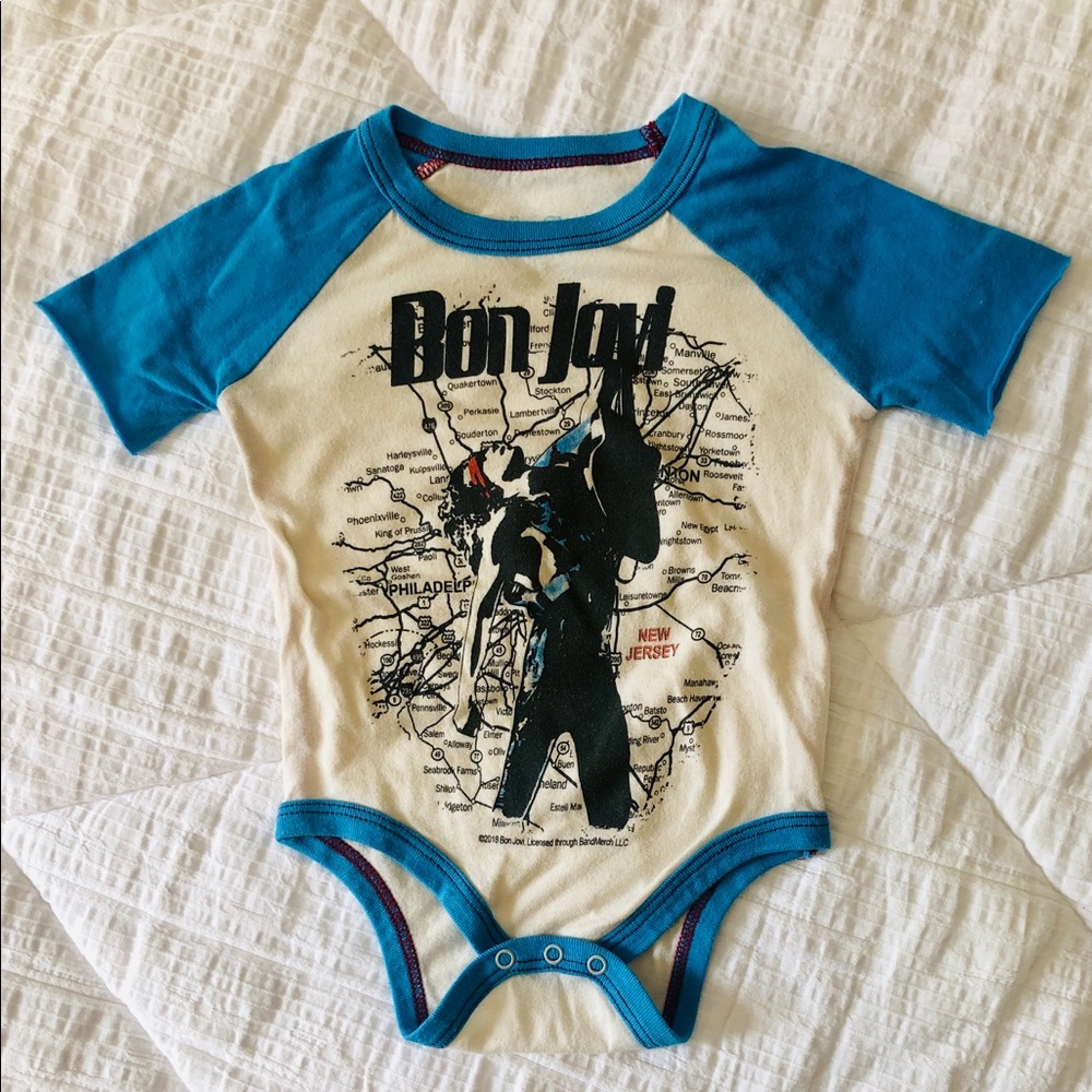 super soft boutique Bon Jovi bodysuit, like new.